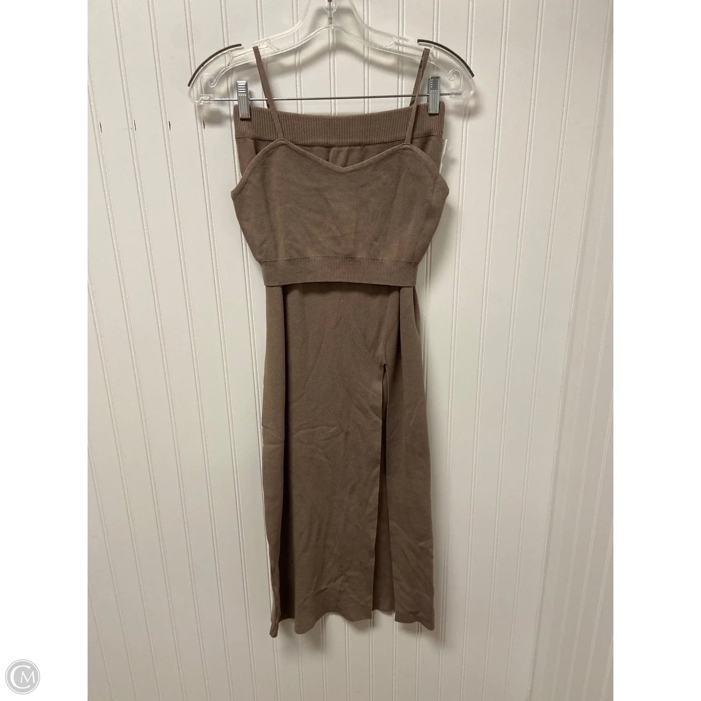 Skirt Set 2pc By Cmf In Taupe, Size: S