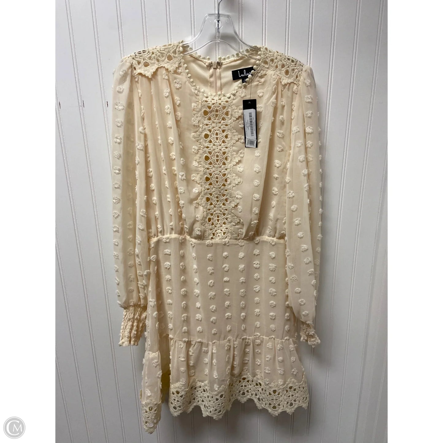 Dress Party Short By Lulus In Cream, Size: L