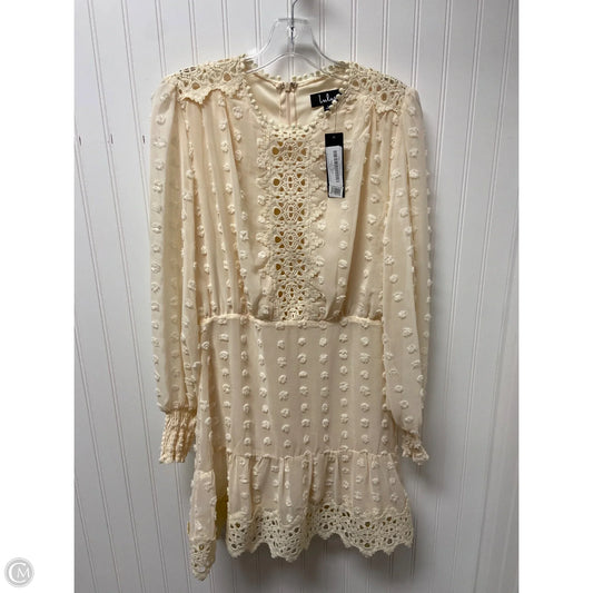 Dress Party Short By Lulus In Cream, Size: L