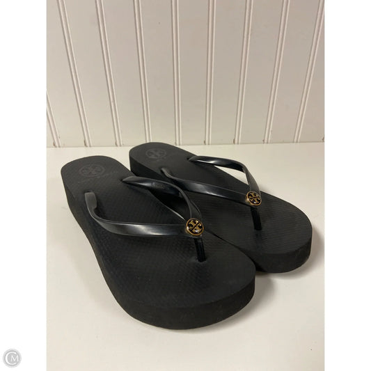 Sandals Designer By Tory Burch In Black, Size: 7