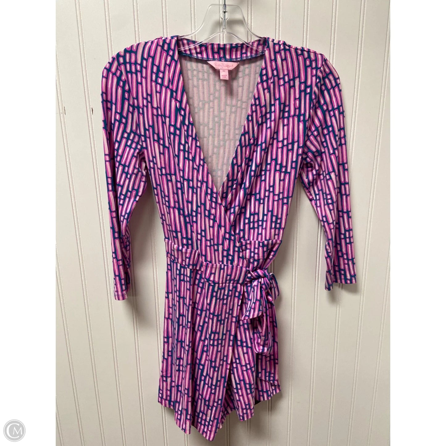 Romper Designer By Lilly Pulitzer In Blue & Pink, Size: Xs