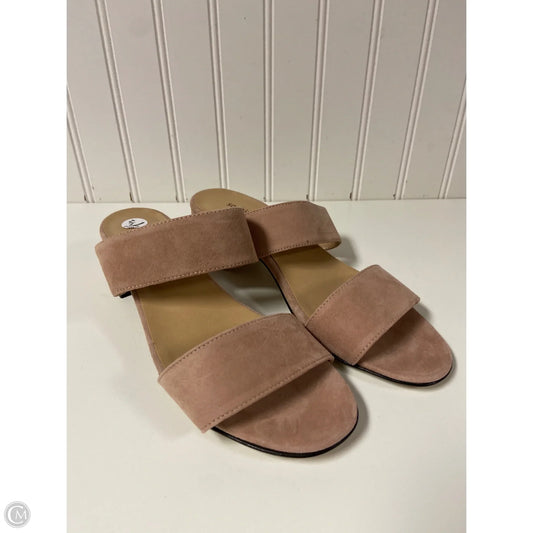 Sandals Heels Block By Cmb In Beige, Size: 7.5