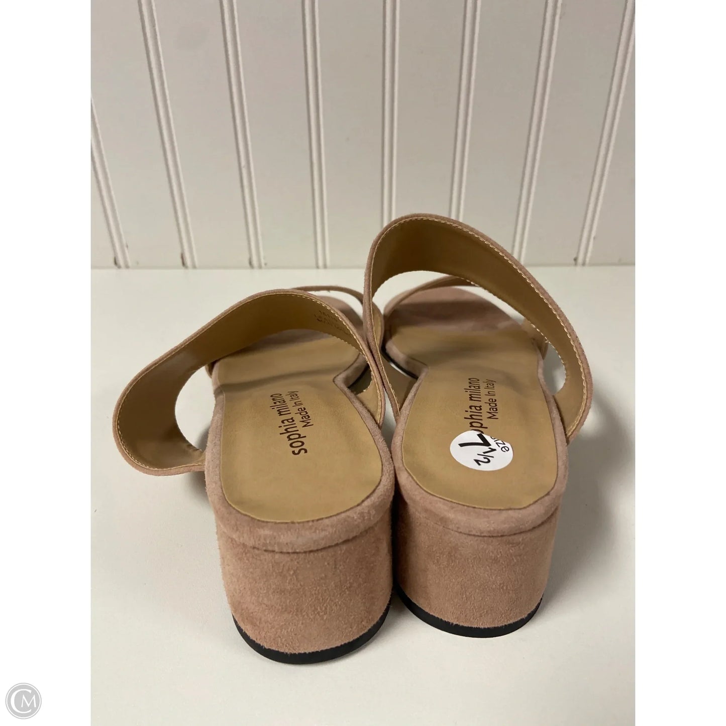 Sandals Heels Block By Cmb In Beige, Size: 7.5
