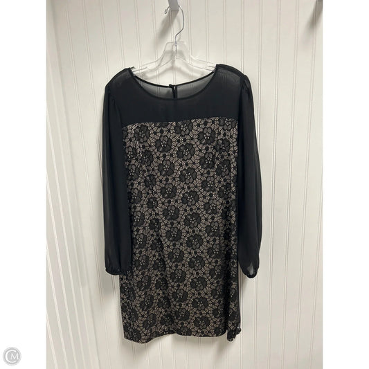 Dress Party Short By En Focus In Black & Gold, Size: Xlp