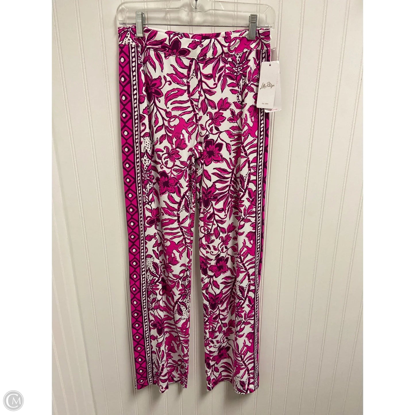 Pants Designer By Lilly Pulitzer In Pink & White, Size: Xs