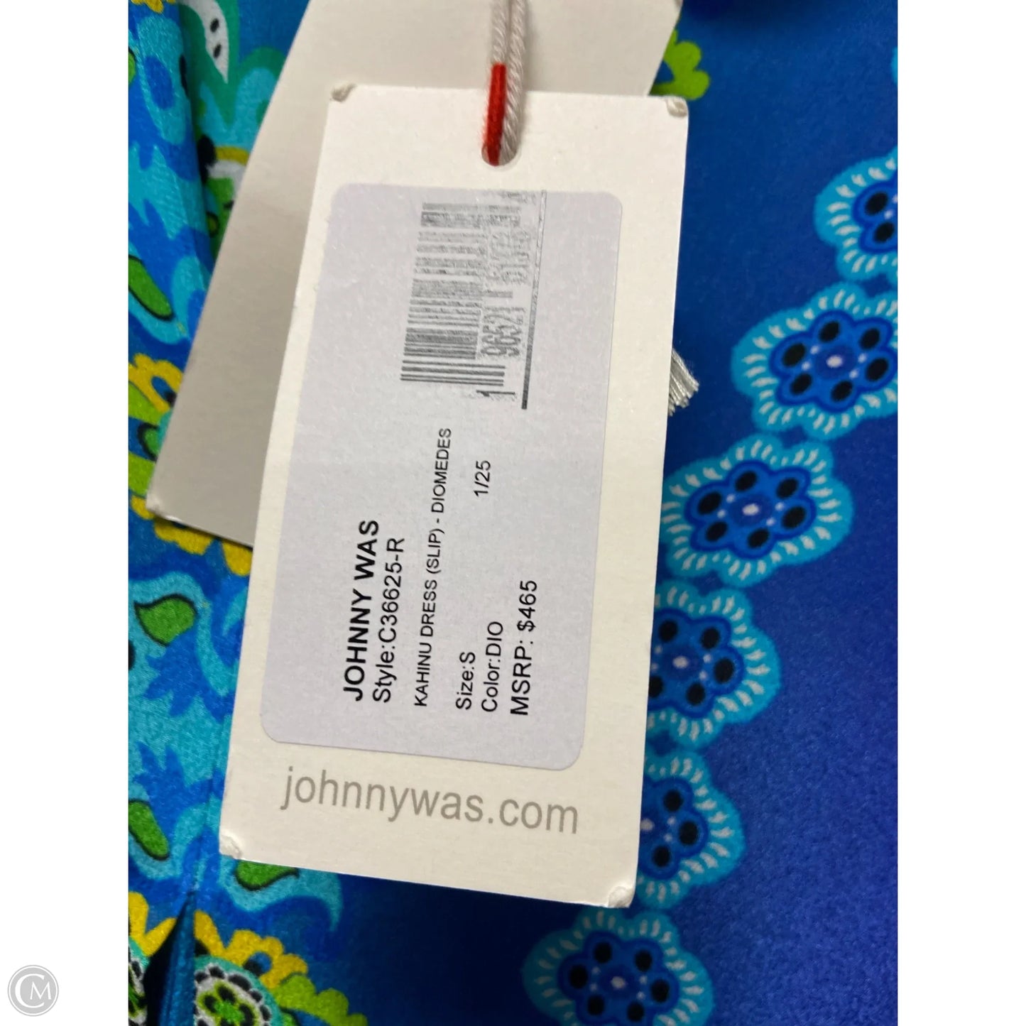 Dress Casual Maxi By Johnny Was In Blue & Green, Size: S
