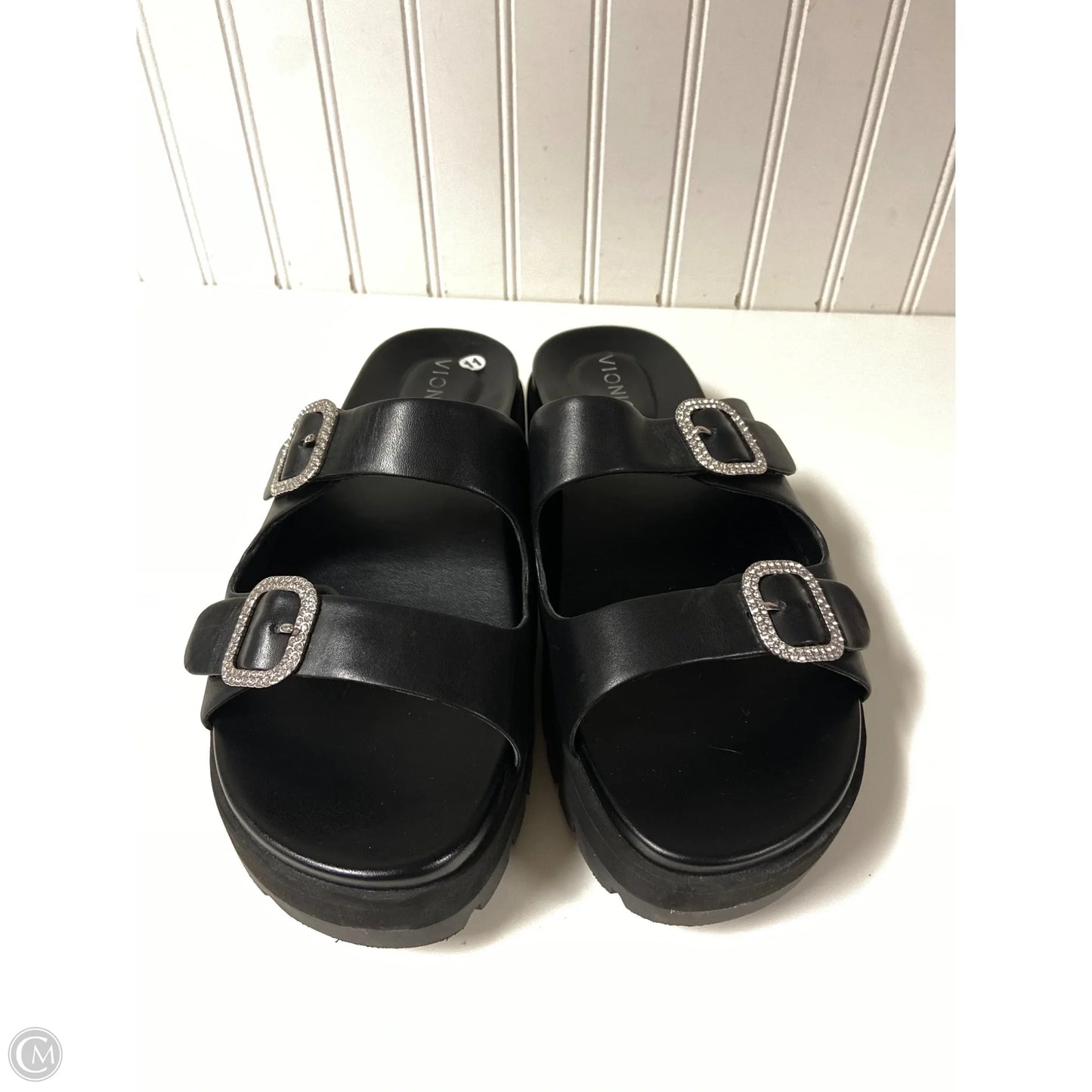 Sandals Flats By Vionic In Black, Size: 11