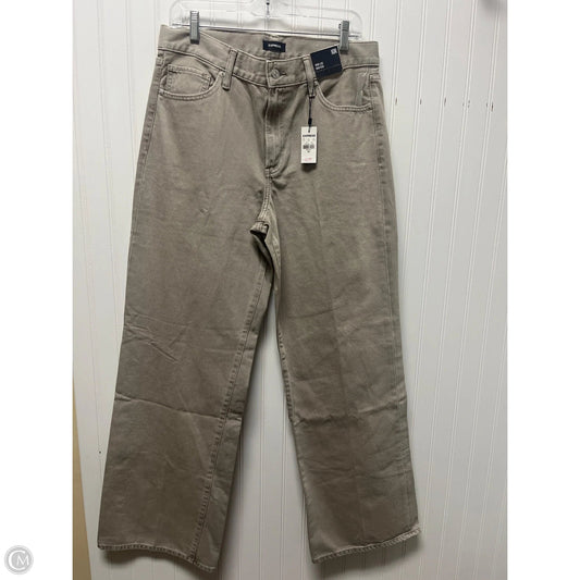 Jeans Wide Leg By Express In Taupe, Size: 10