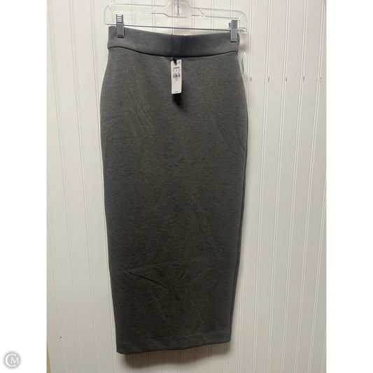 Skirt Midi By Express In Grey, Size: 2