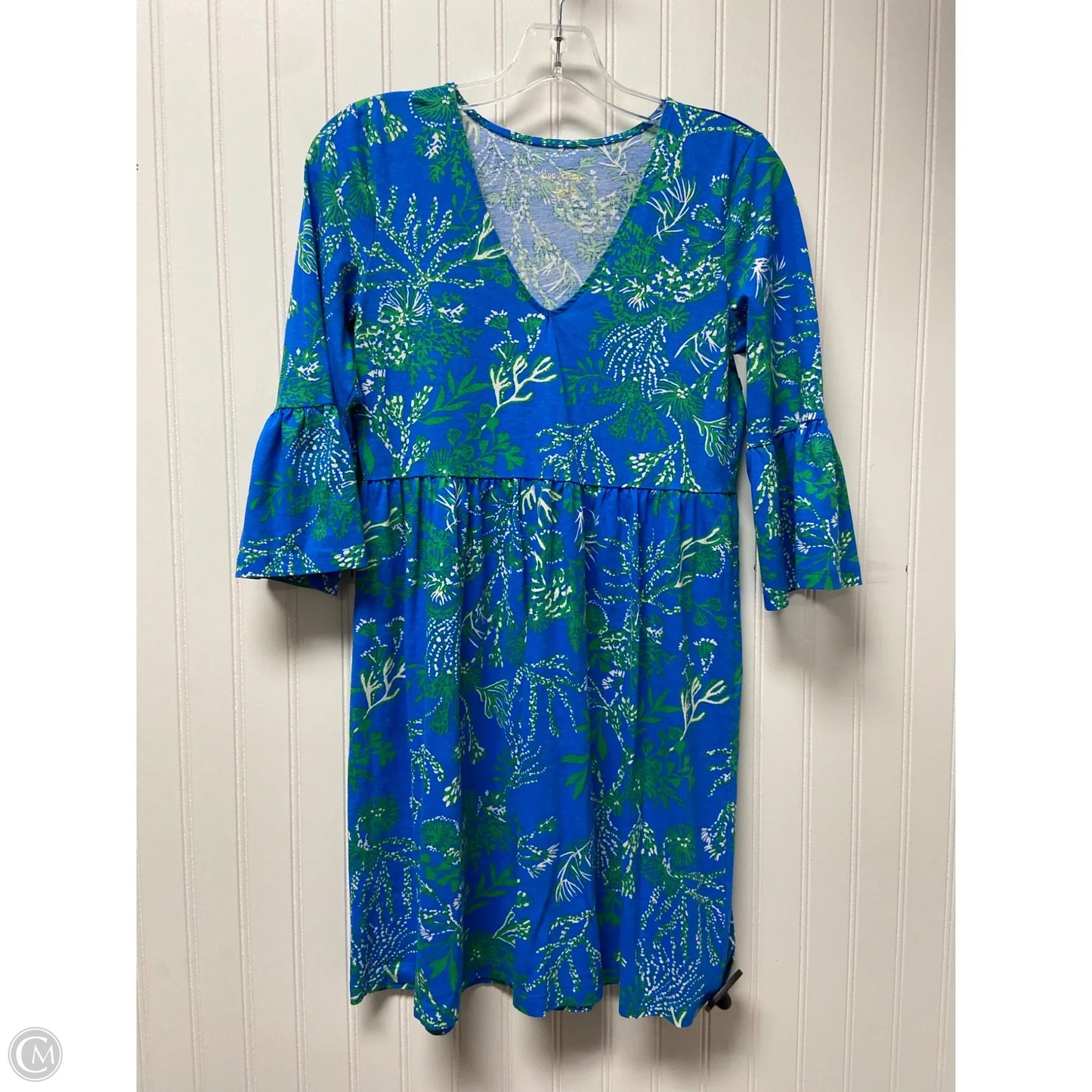 Dress Designer By Lilly Pulitzer In Blue & Green, Size: Xs