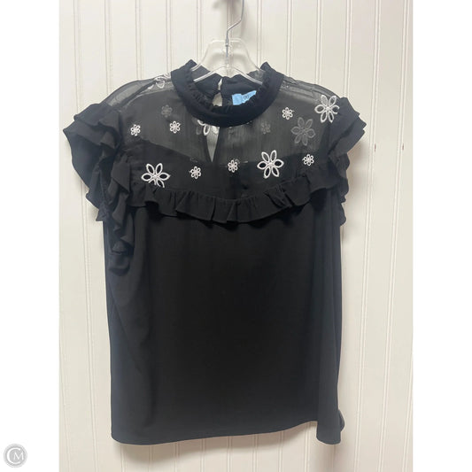Top Sleeveless By Cece In Black & White, Size: Xl