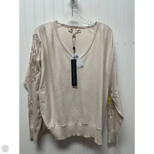 Sweater By Catherine Malandrino In Beige, Size: Xl