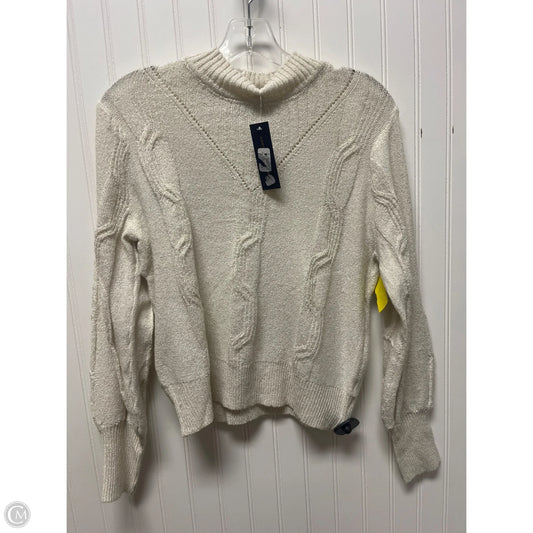 Sweater By Adrienne Vittadini In Beige, Size: Lp