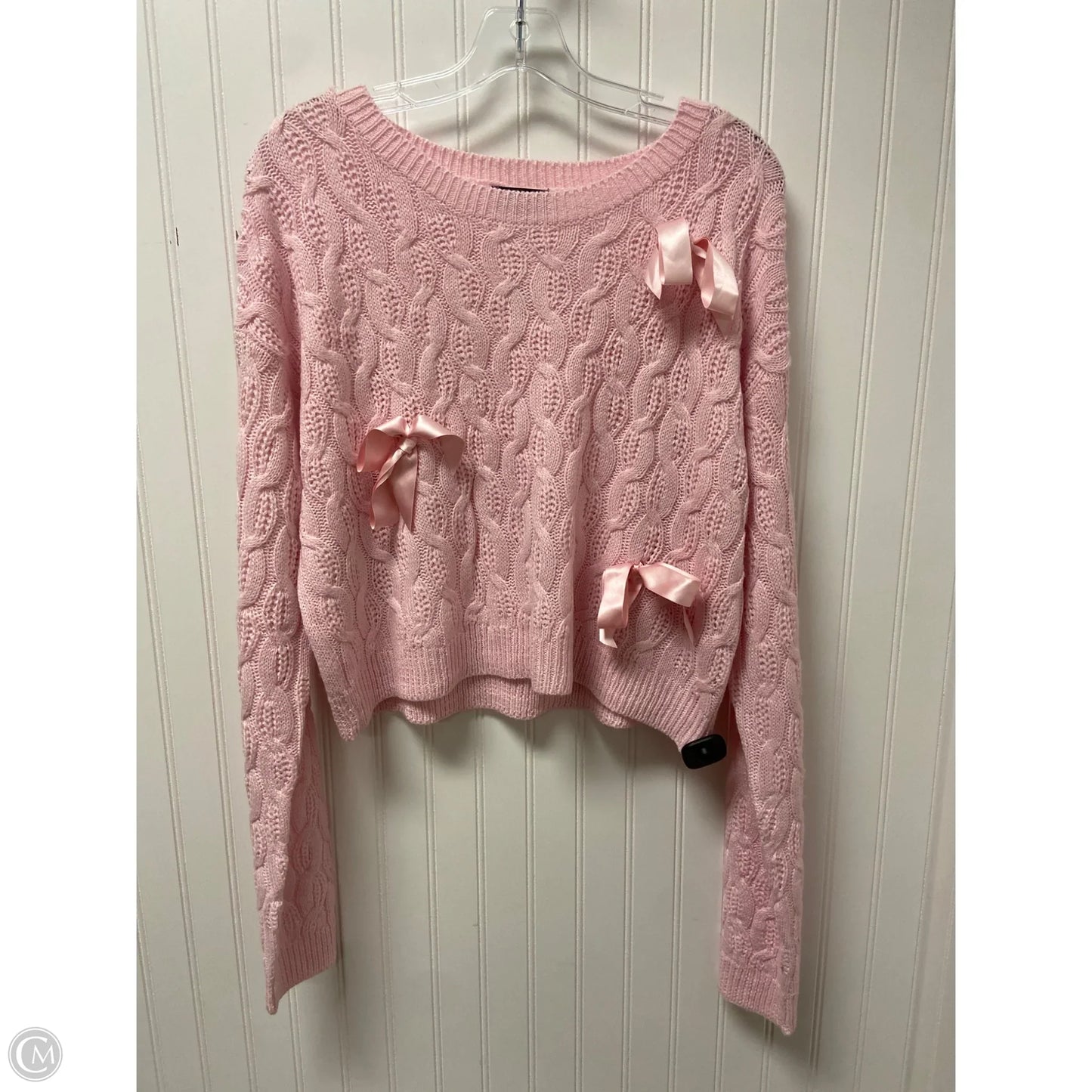 Sweater By Clothes Mentor In Pink, Size: Xl