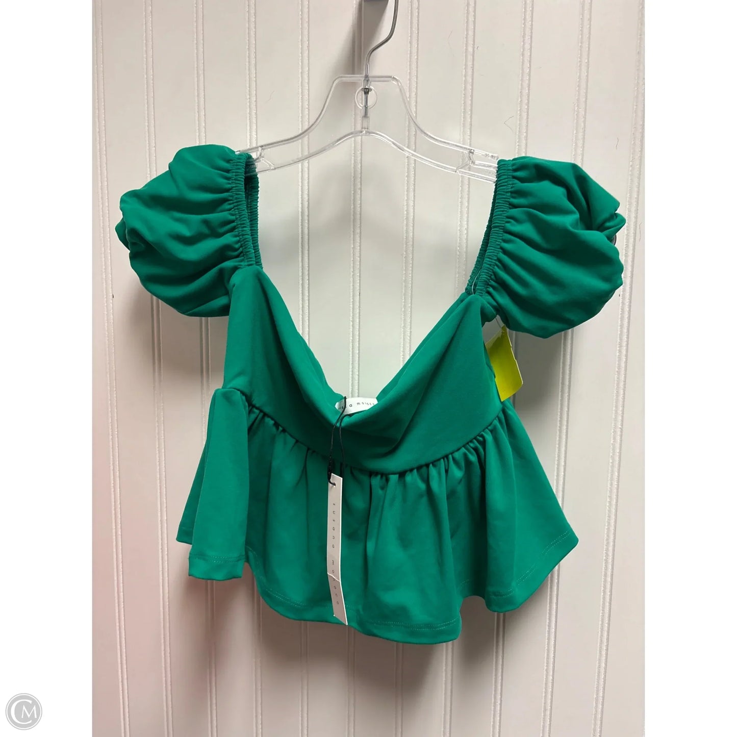 Top Short Sleeve By Cmb In Green, Size: S