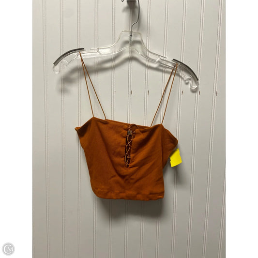 Top Sleeveless By Free People In Orange, Size: Mp