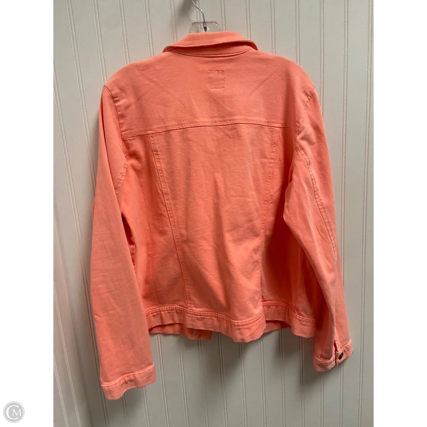 Jacket Denim By Gap In Pink, Size: Xl