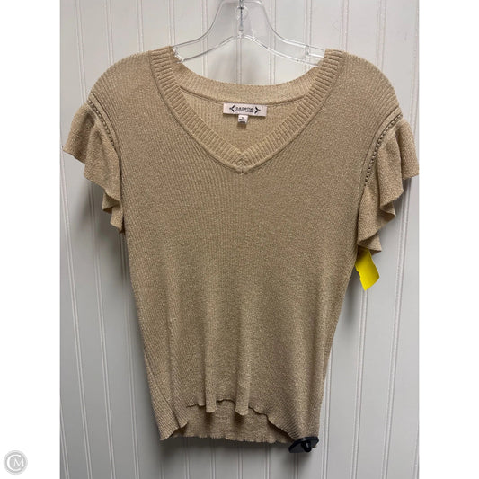 Top Short Sleeve By Nanette Lepore In Gold, Size: M