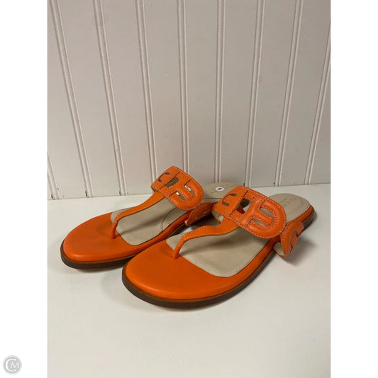 Sandals Flip Flops By Cole-haan In Orange, Size: 9