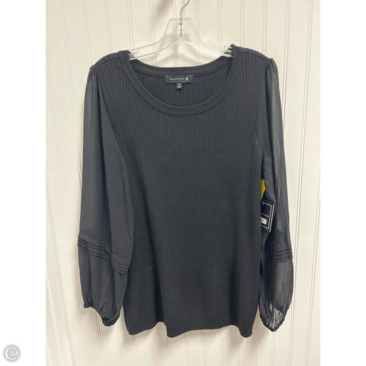 Top Long Sleeve By Cmc In Black, Size: 1x