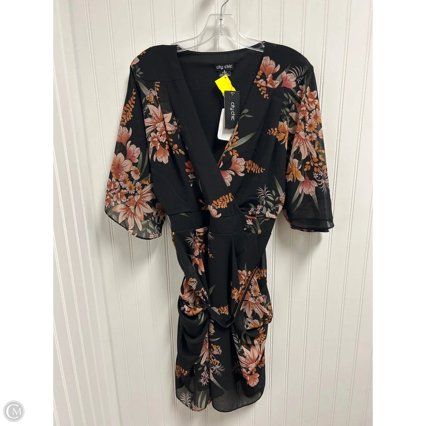 Dress Casual Short By City Chic In Floral Print, Size: Xl