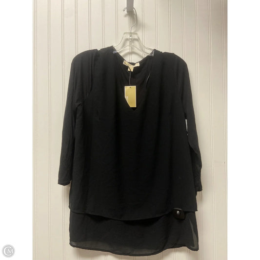 Top Long Sleeve Basic By Michael By Michael Kors In Black, Size: L