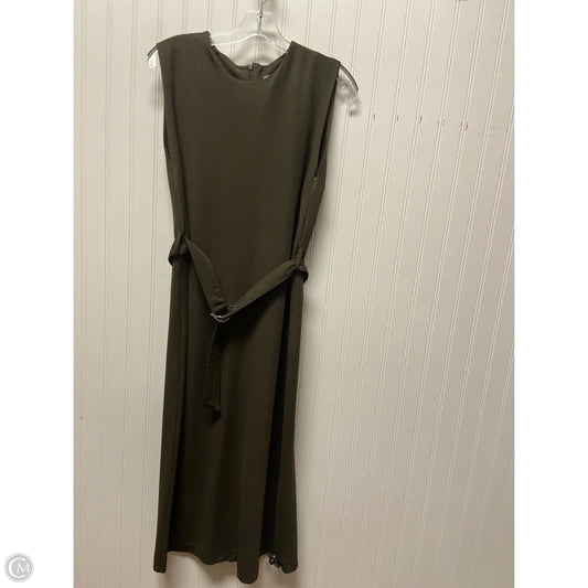 Dress Casual Midi By Zara In Brown, Size: M