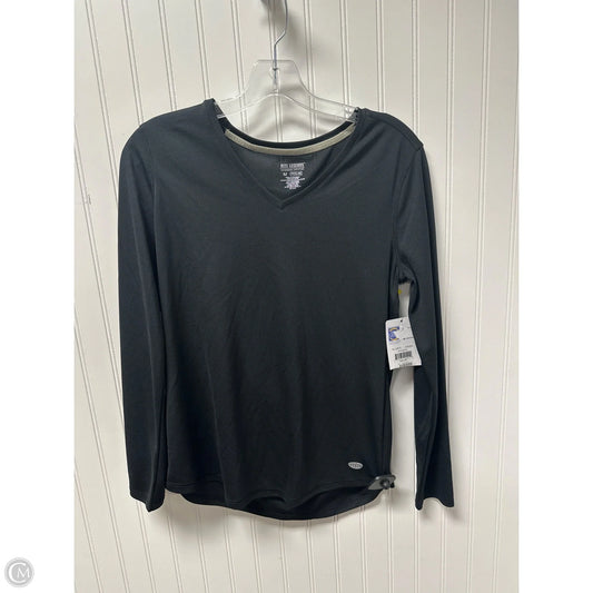 Athletic Top Long Sleeve Crewneck By Reel Legends In Black, Size: M