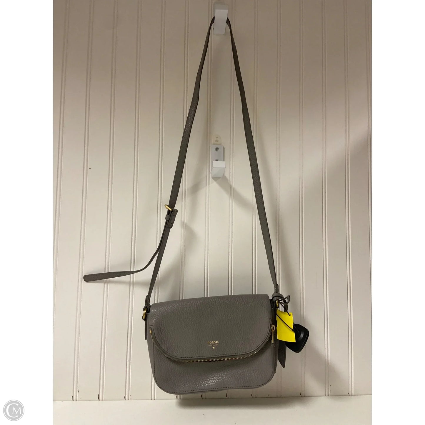 Crossbody Leather By Fossil, Size: Small