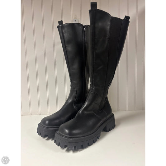 Boots Mid-calf Heels By Asos In Black, Size: 6