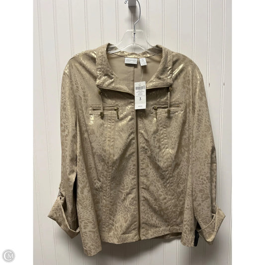 Jacket Other By Zenergy By Chicos In Beige, Size: Xl