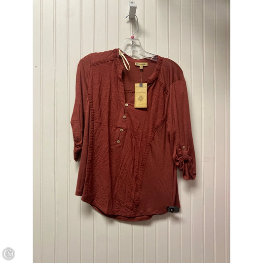 Top Long Sleeve By Democracy In Pink, Size: M