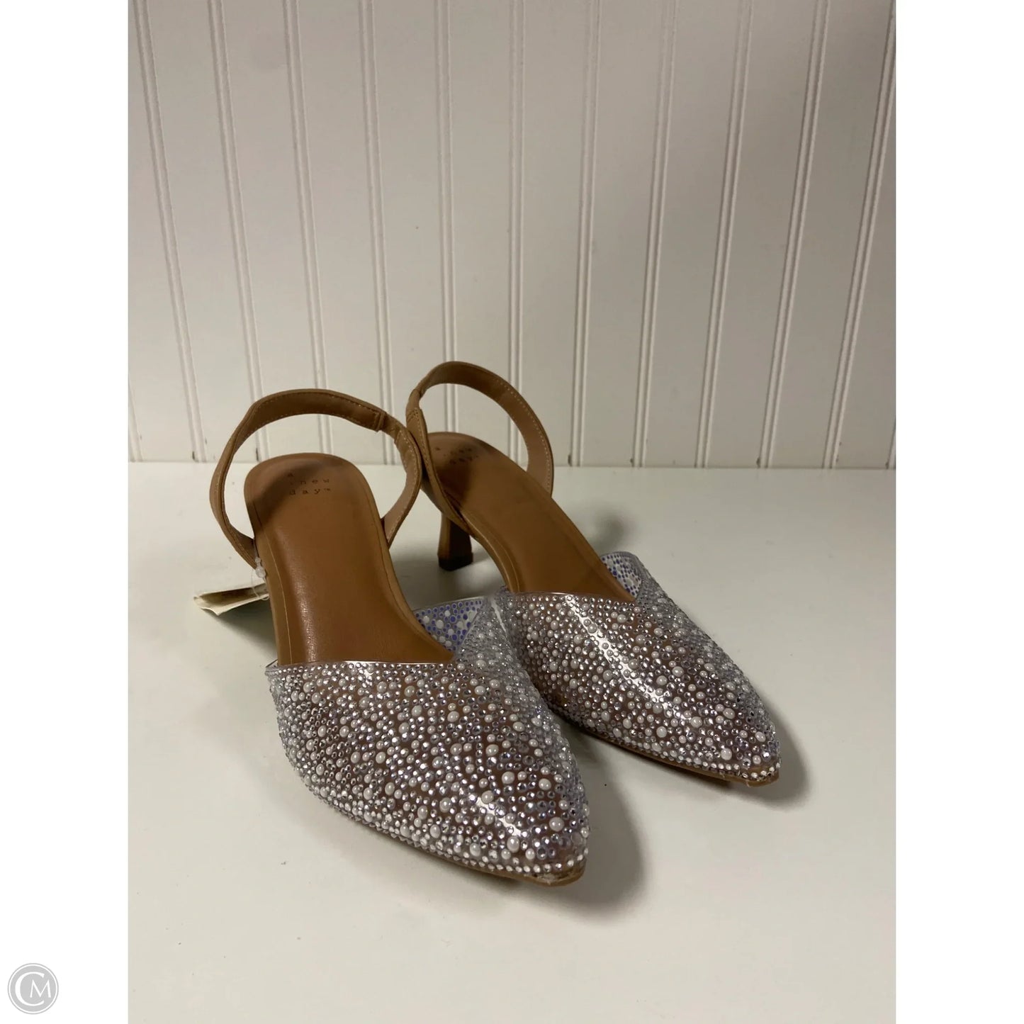 Shoes Heels Kitten By A New Day In Tan, Size: 9