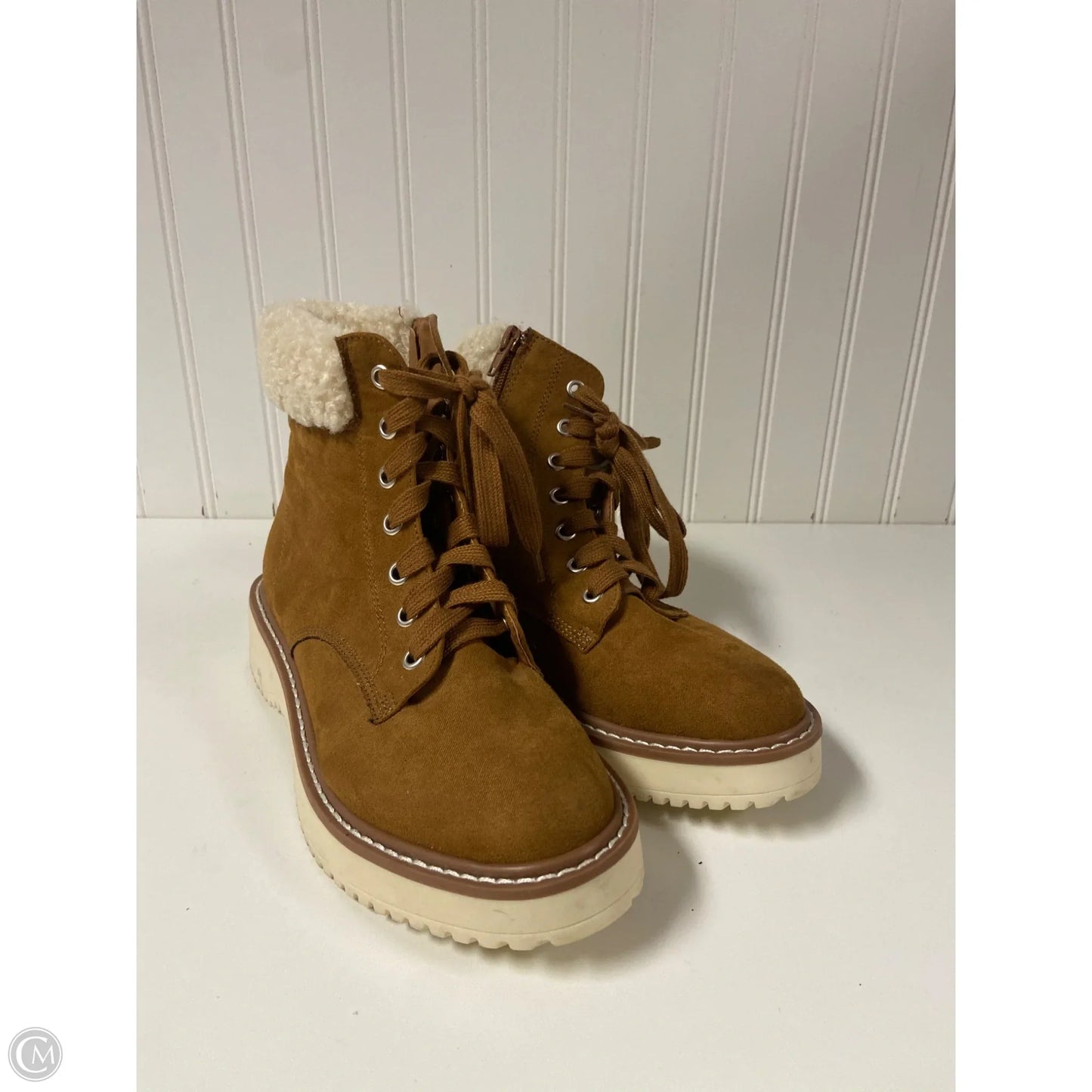 Boots Ankle Flats By Madden Girl In Brown, Size: 6.5