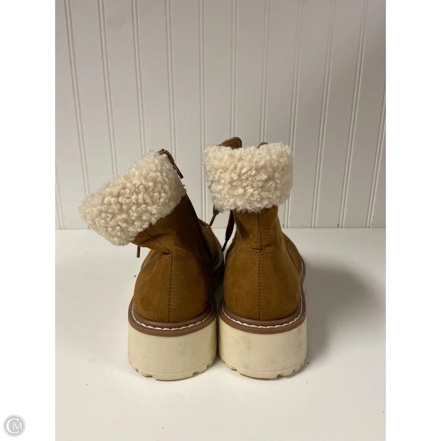 Boots Ankle Flats By Madden Girl In Brown, Size: 6.5