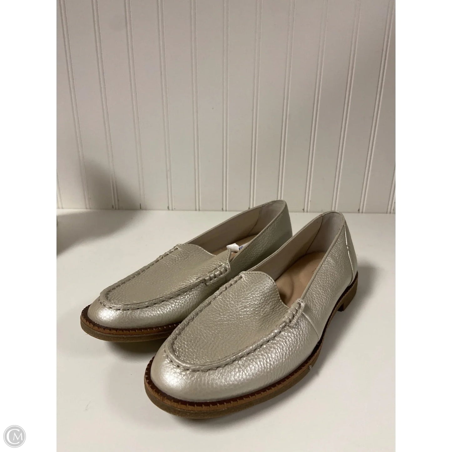 Shoes Flats By Sperry In Gold & Silver, Size: 8