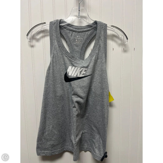 Athletic Tank Top By Nike In Grey, Size: S