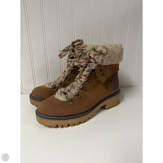 Boots Snow By Time And Tru In Brown, Size: 7.5