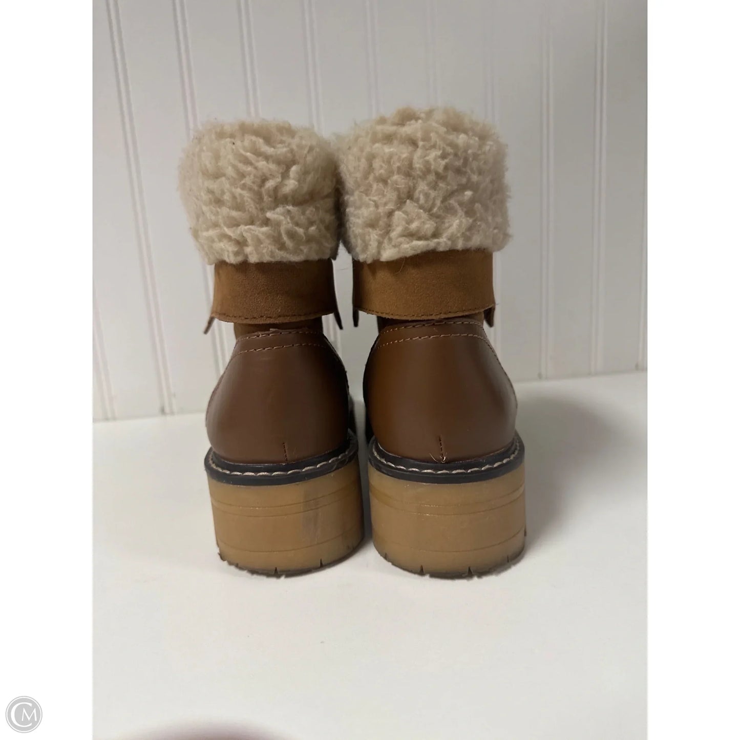 Boots Snow By Time And Tru In Brown, Size: 7.5