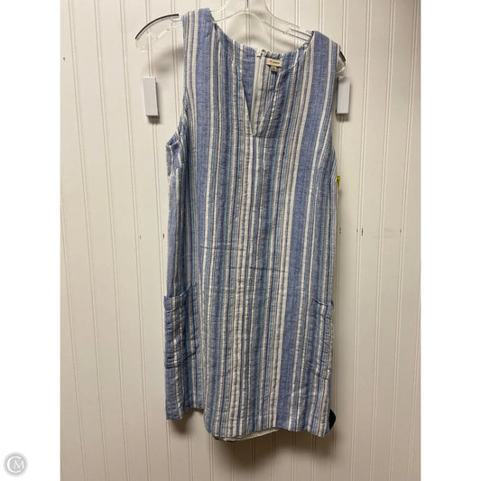 Dress Casual Short By Cremieux In Blue & White, Size: M