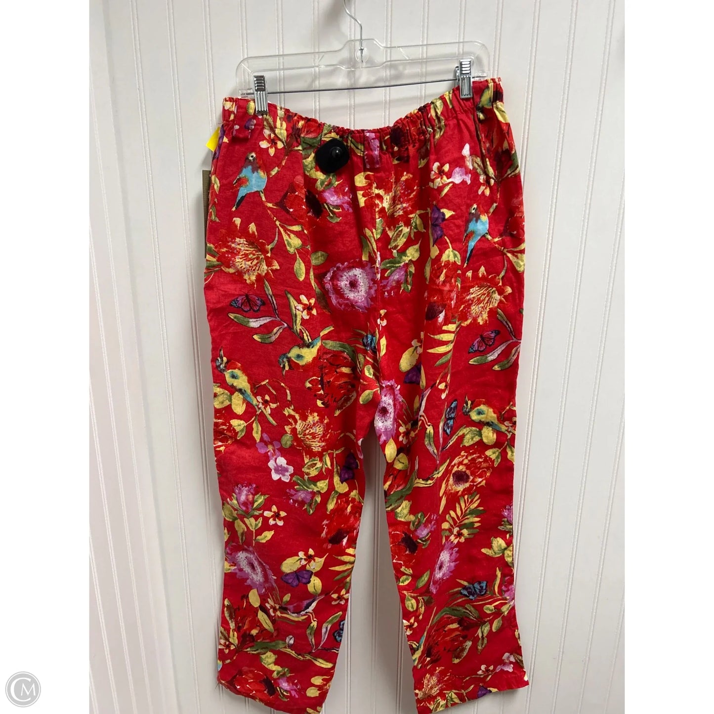 Pants Linen By Peck And Peck In Red, Size: 14