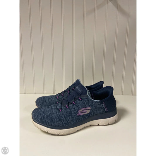 Shoes Athletic By Skechers In Blue, Size: 8