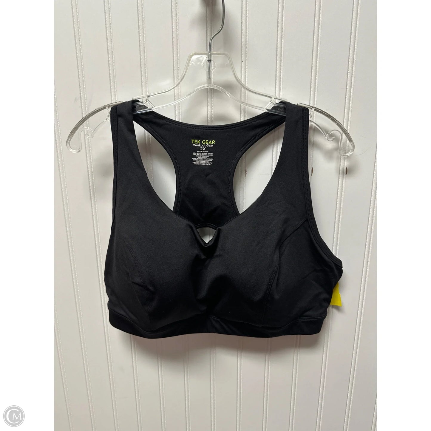 Athletic Bra By Tek Gear In Black, Size: 2x