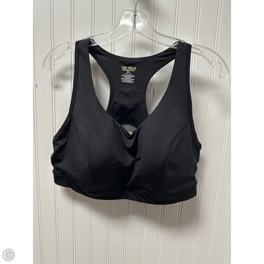 Athletic Bra By Tek Gear In Black, Size: 2x