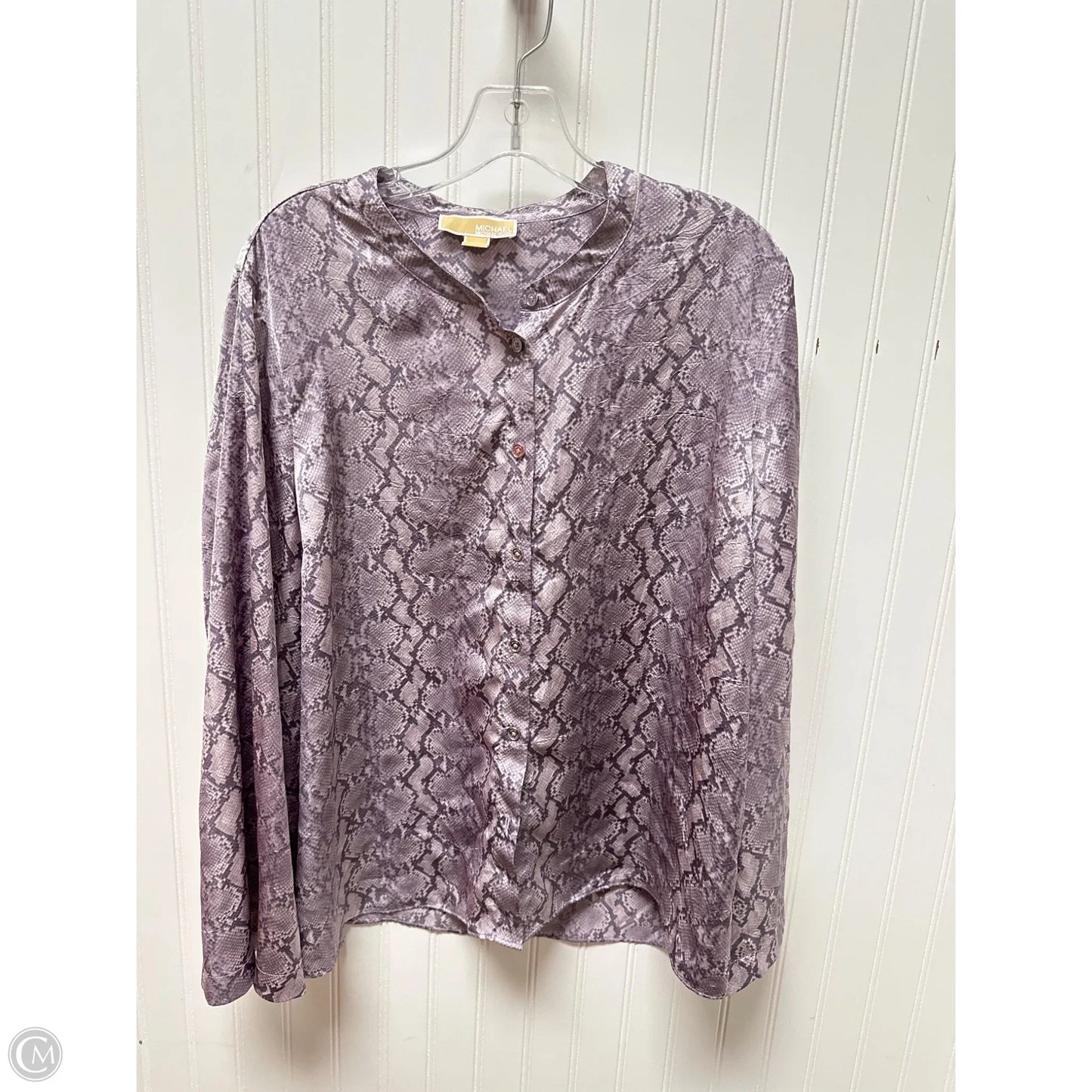 Top Long Sleeve By Michael By Michael Kors In Purple, Size: Xl