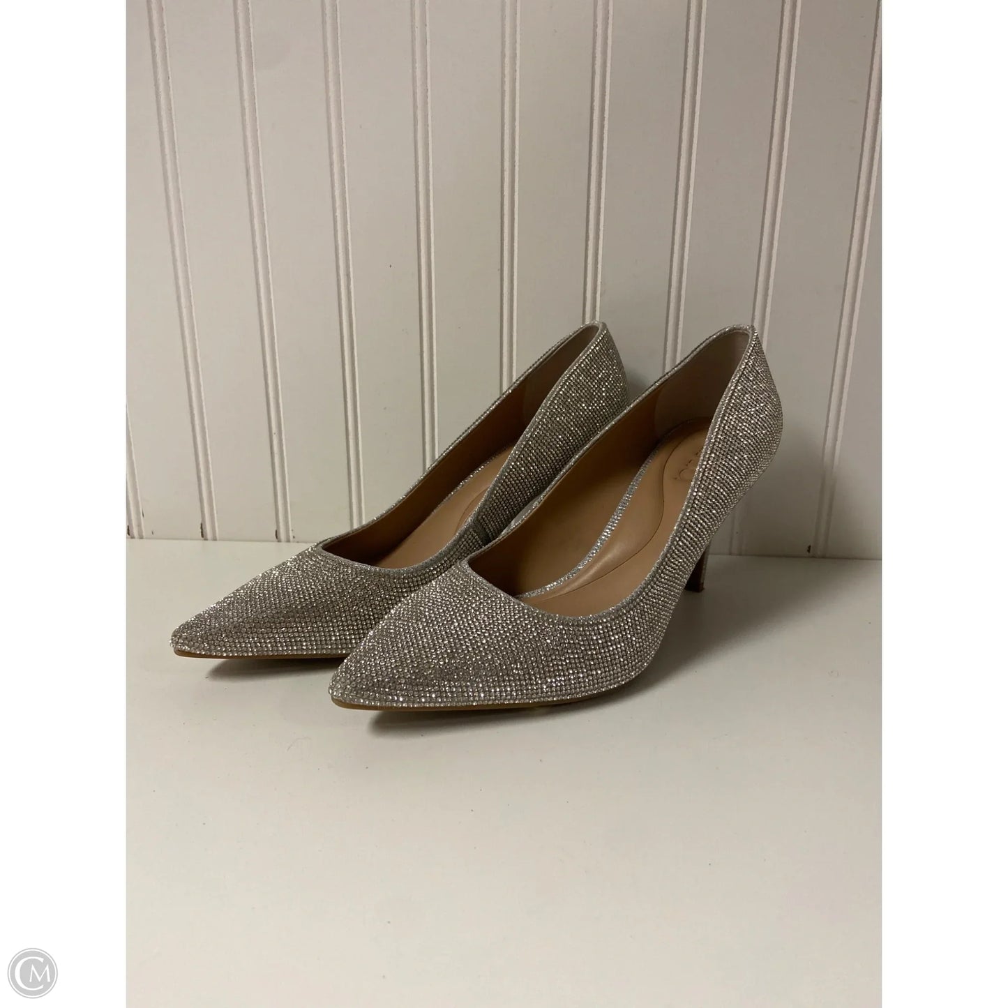 Shoes Heels Stiletto By Inc In Silver, Size: 10