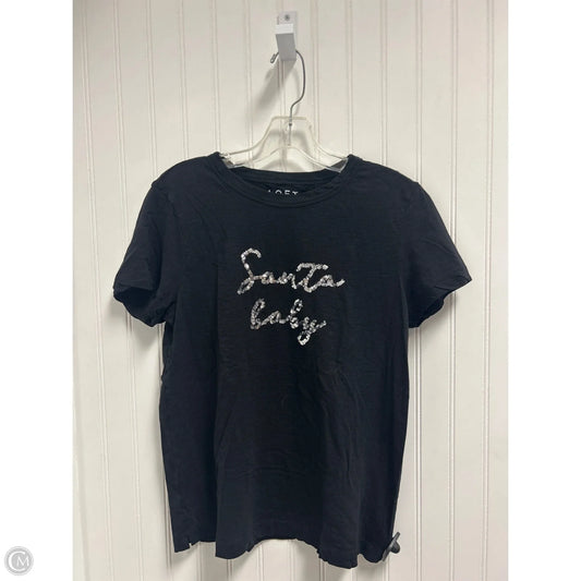 Top Short Sleeve Basic By Loft In Black, Size: M