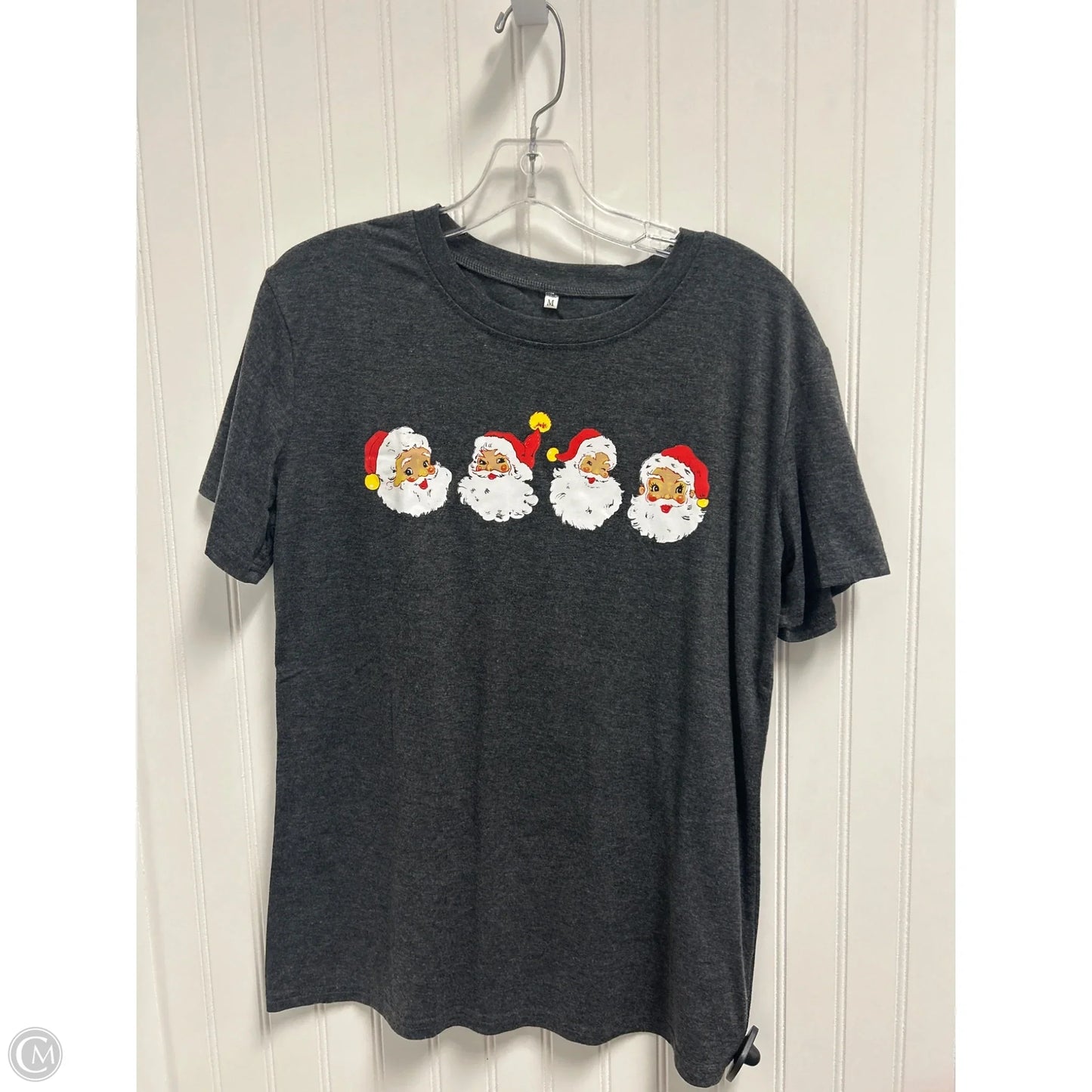 Top Short Sleeve Basic By Clothes Mentor In Grey, Size: M