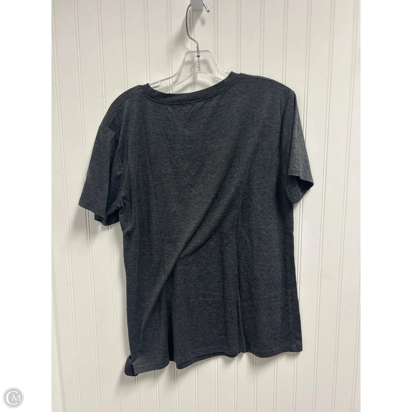 Top Short Sleeve Basic By Clothes Mentor In Grey, Size: M