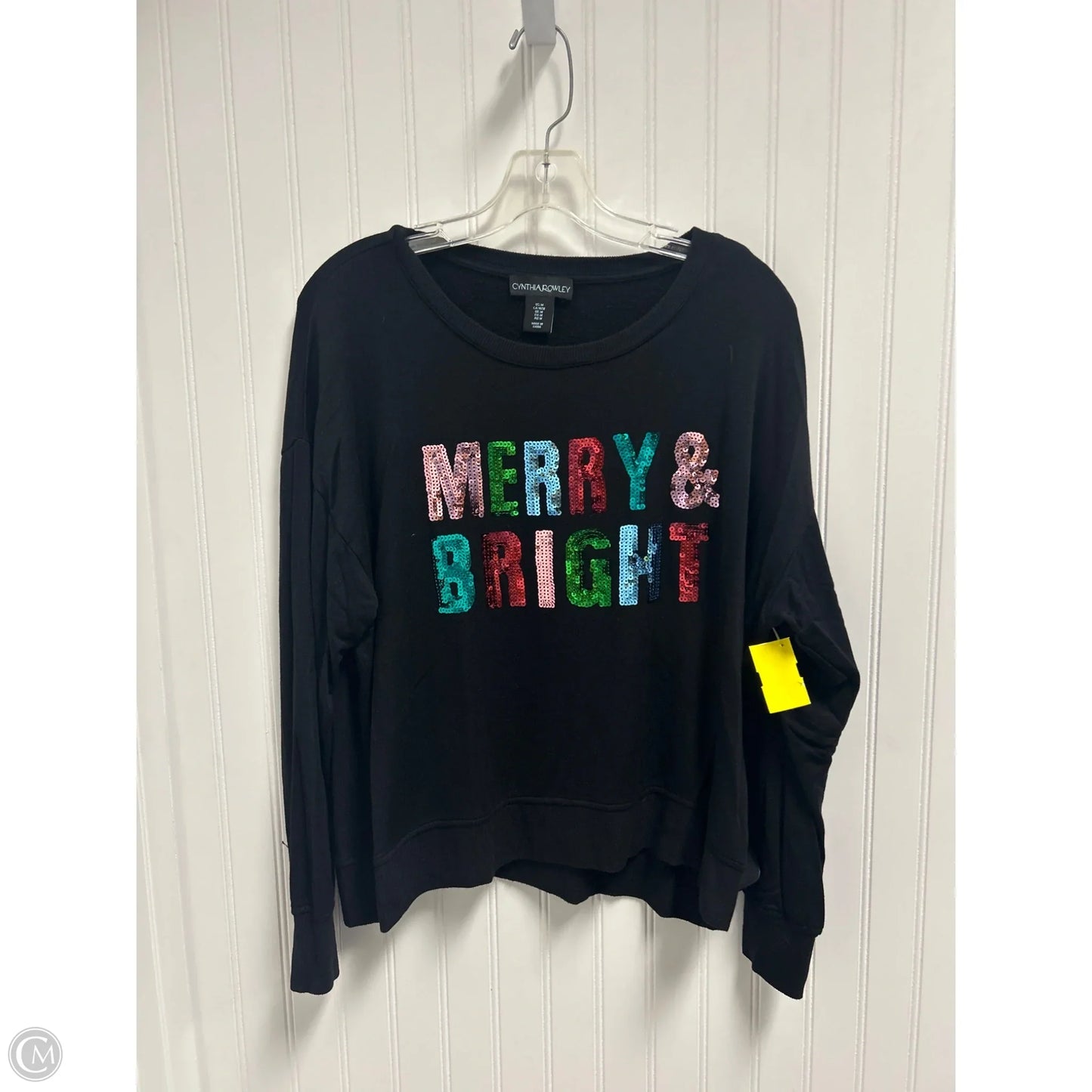 Top Long Sleeve By Cynthia Rowley In Black, Size: M